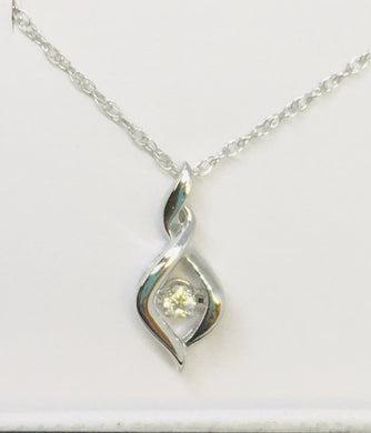 Dancing Diamond Necklace