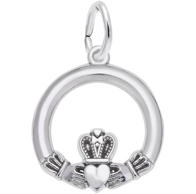 Sterling Silver Claddagh Charm