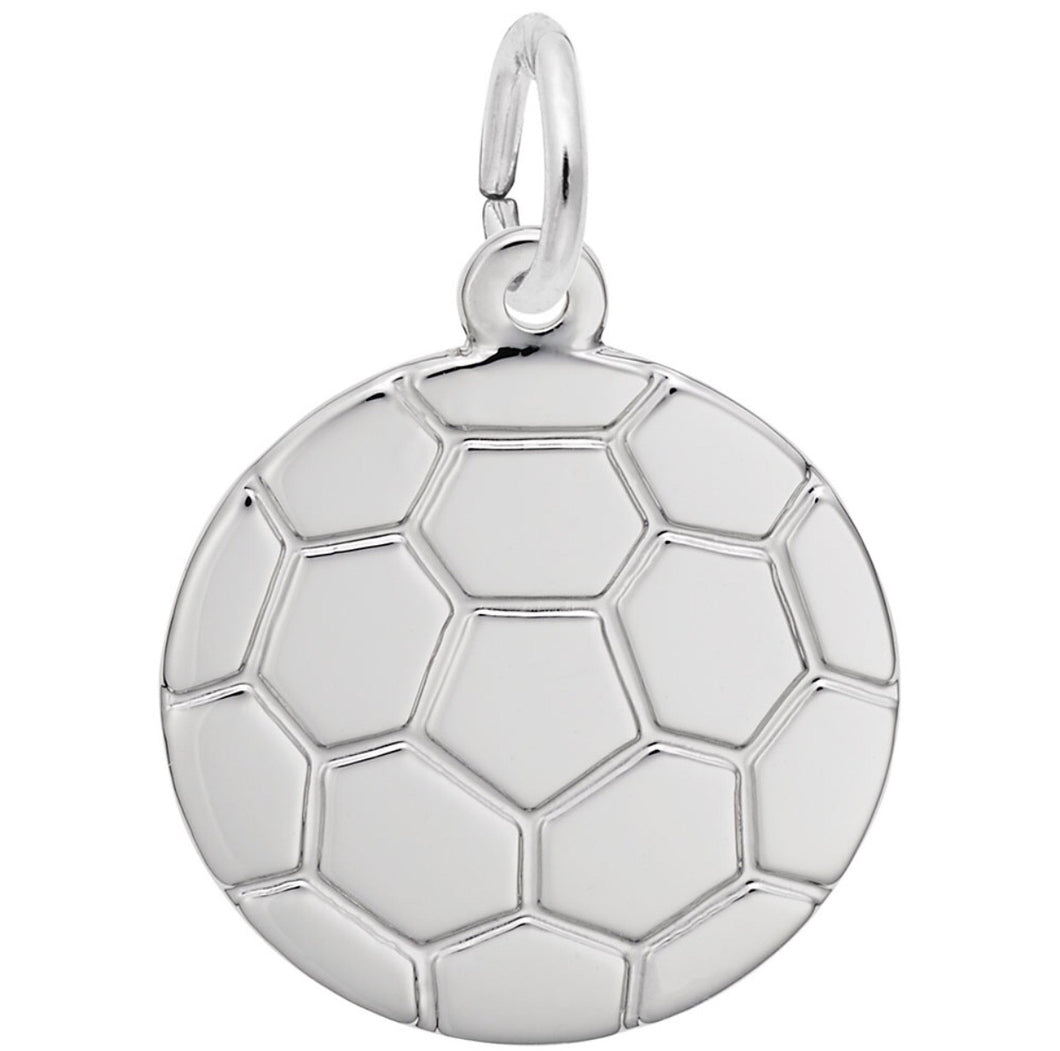 Sterling Silver Soccer Ball Charm