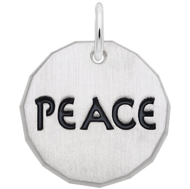 Sterling Silver Peace Charm