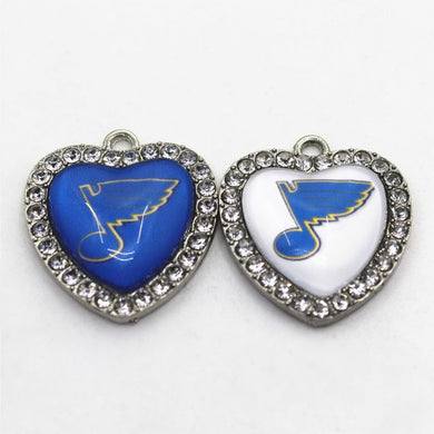 Saint Louis Blues Crystal Heart