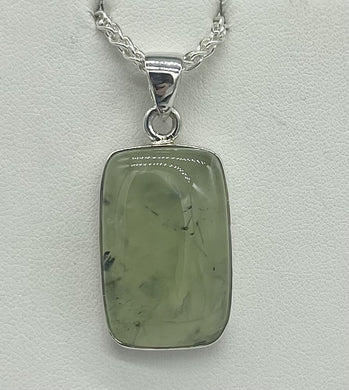 Prehnite Rectangle Pendant