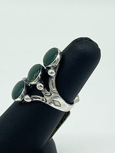 Deep Green Turquoise Ring