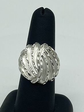 Diamond Cut Dome Ring