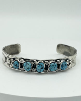 Turquoise Nugget Cuff